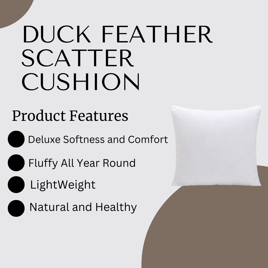 Feather scatter cushion