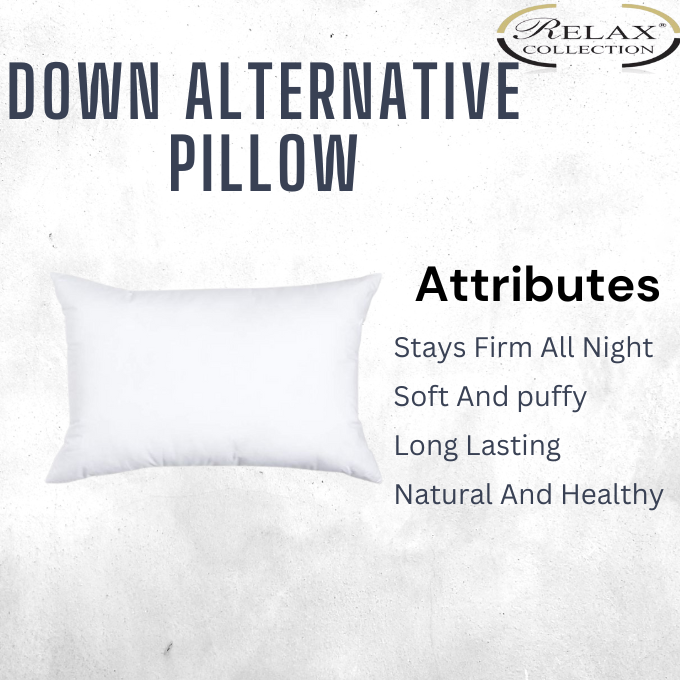 Down Alternative Pillow - With Double stitching & Piping