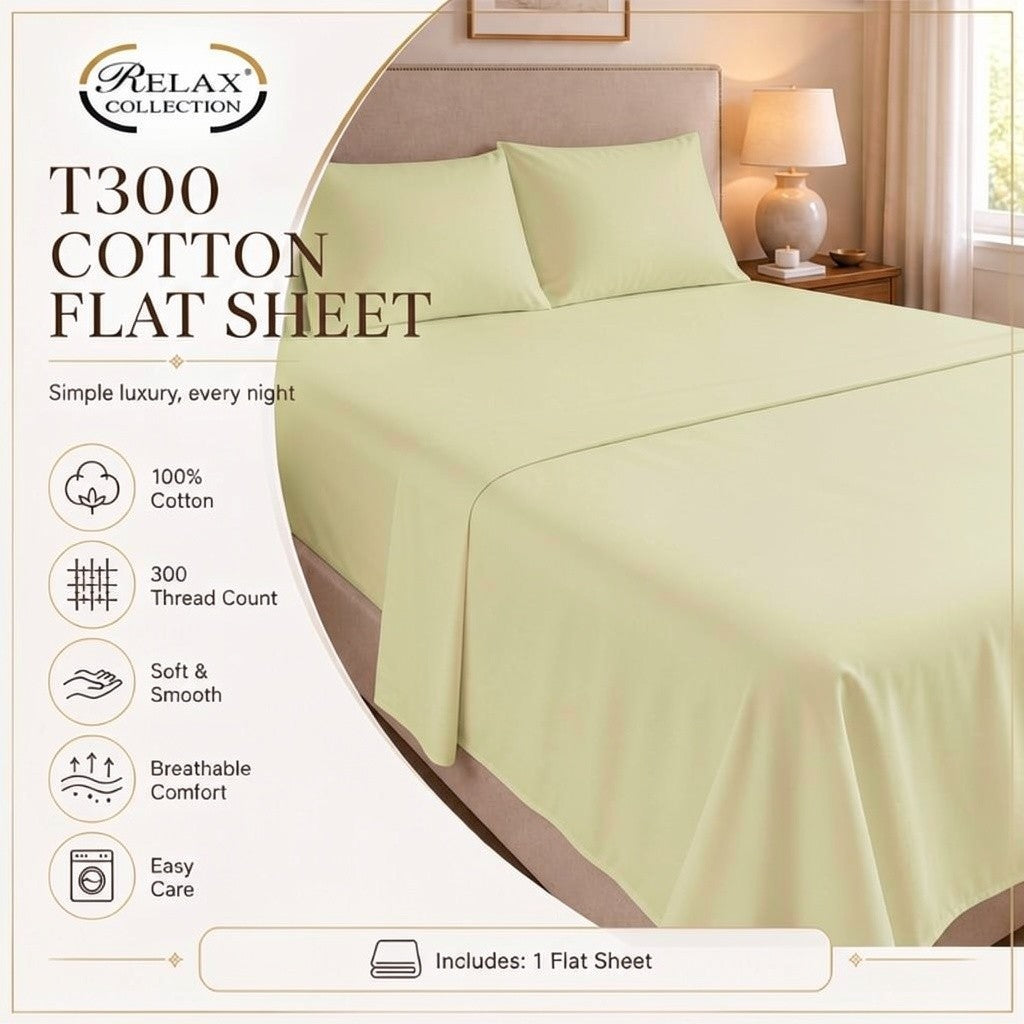 100% Cotton T-300 Flat Sheet - Desert Stormer