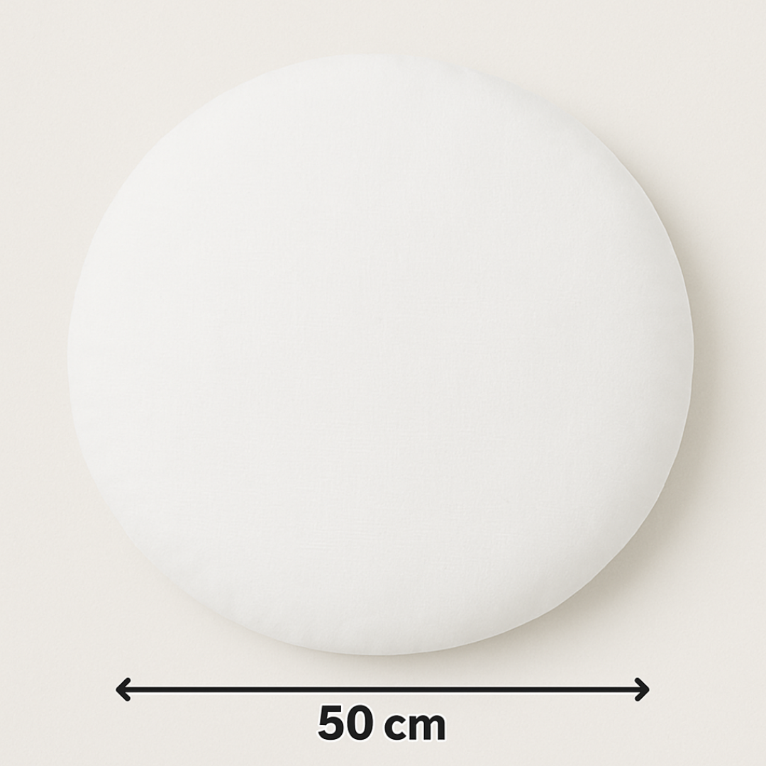 Round Scatter Cushion with Removable Cover