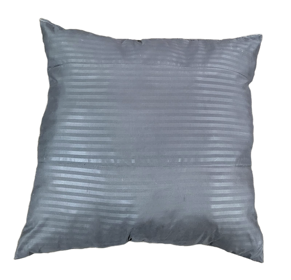 Dark Grey Striped Scatter Cushion
