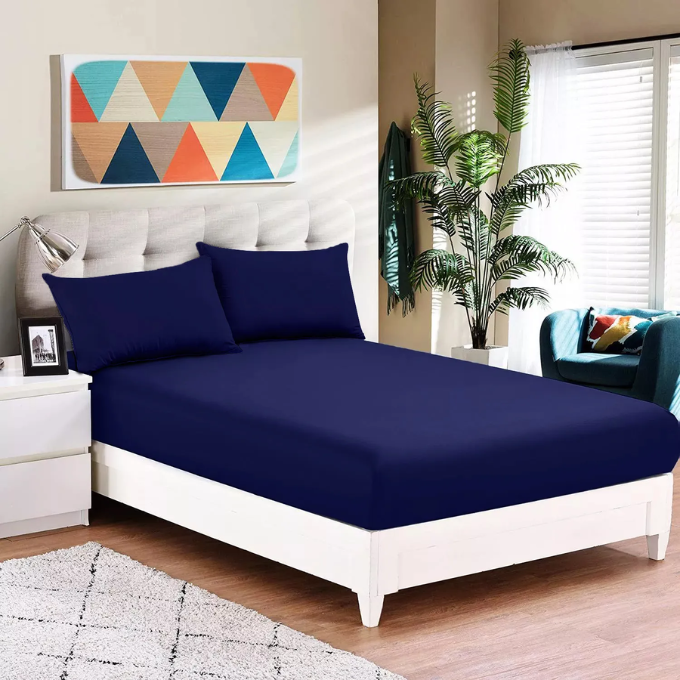 Microfibre Plain Fitted Sheets