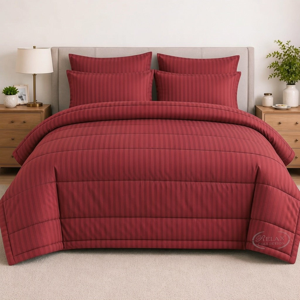 Stripe Comforter 5 Pcs Set
