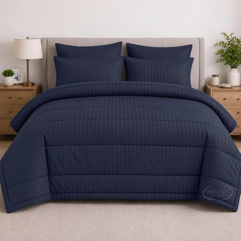 Stripe Comforter 5 Pcs Set