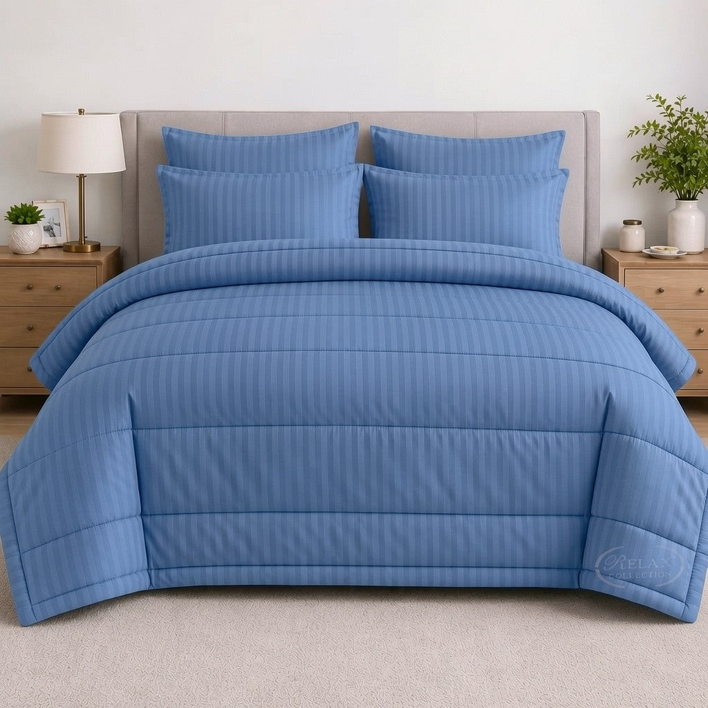 Stripe Comforter 5 Pcs Set