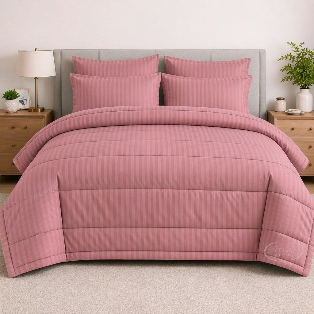 Stripe Comforter 5 Pcs Set
