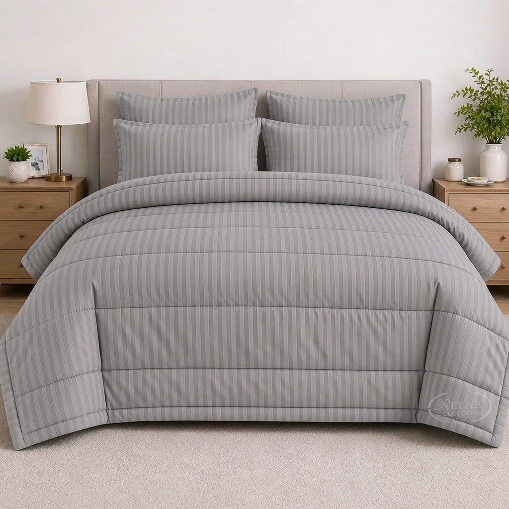 Stripe Comforter 5 Pcs Set