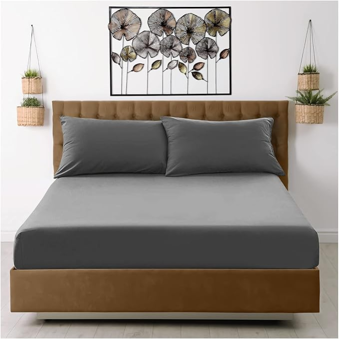 Microfibre Plain Fitted Sheets