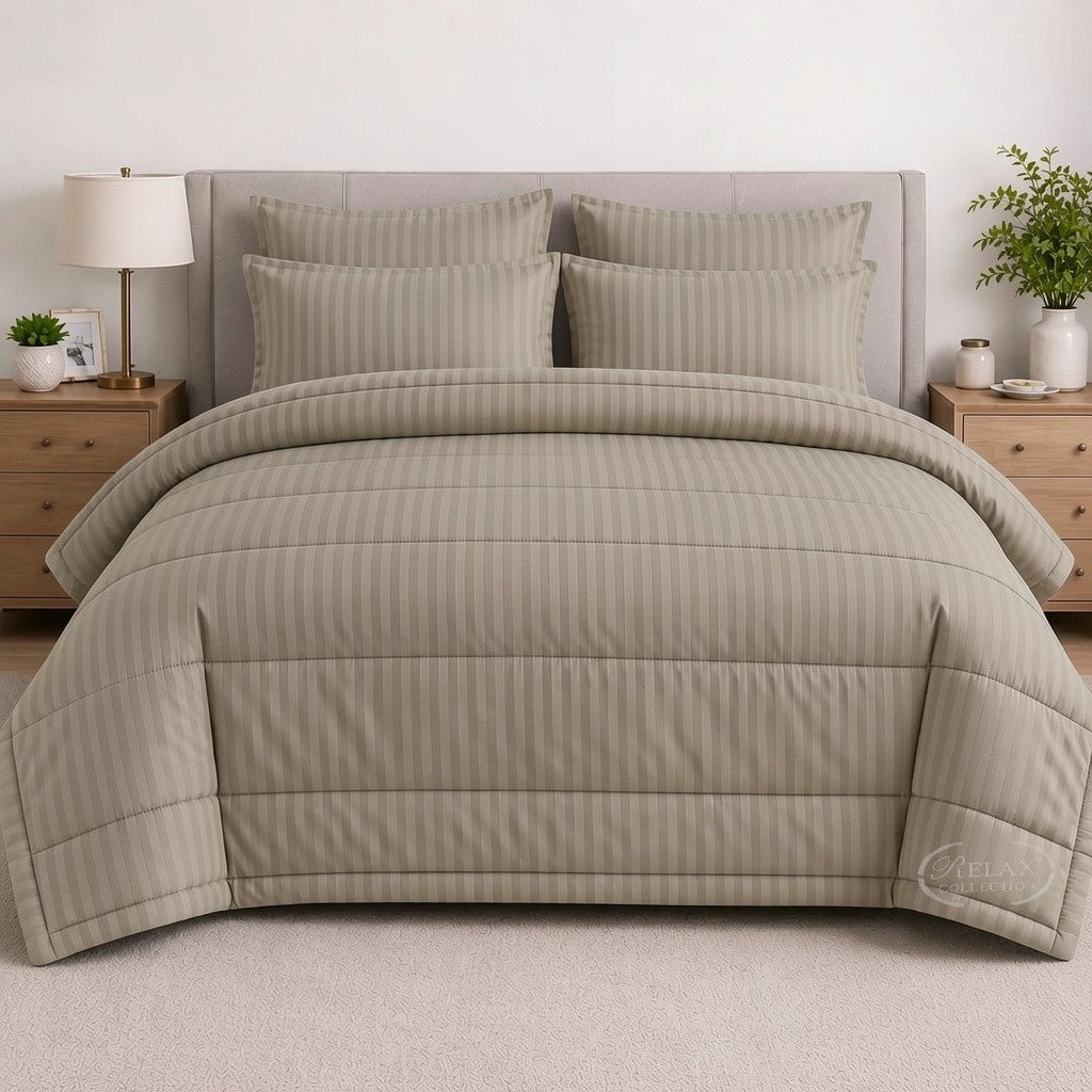 Stripe Comforter 5 Pcs Set