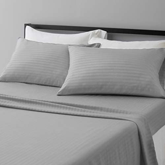 Microfibre Stripe Flat Sheet