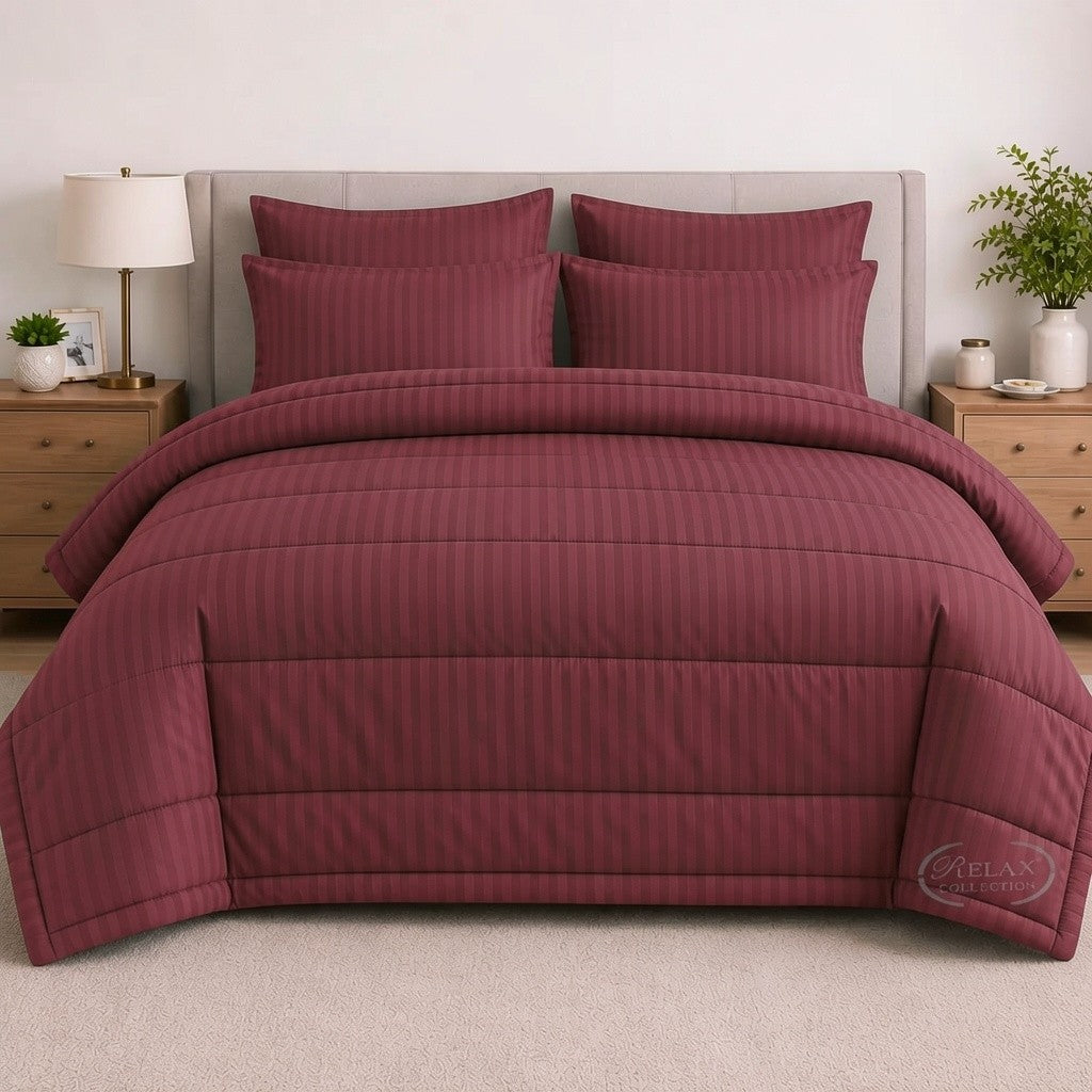 Stripe Comforter 5 Pcs Set
