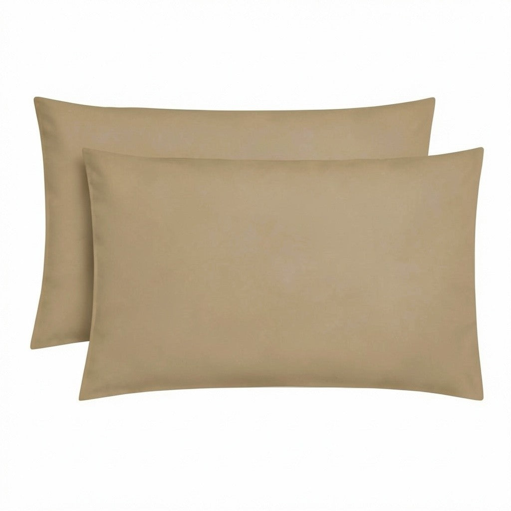 Plain Microfibre Pillow Case - Pack of 2
