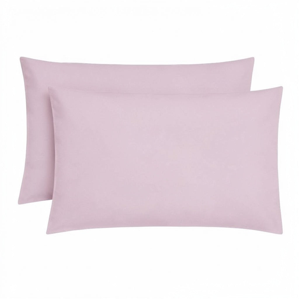 Plain Microfibre Pillow Case - Pack of 2