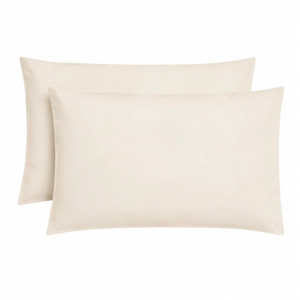 Plain Microfibre Pillow Case - Pack of 2