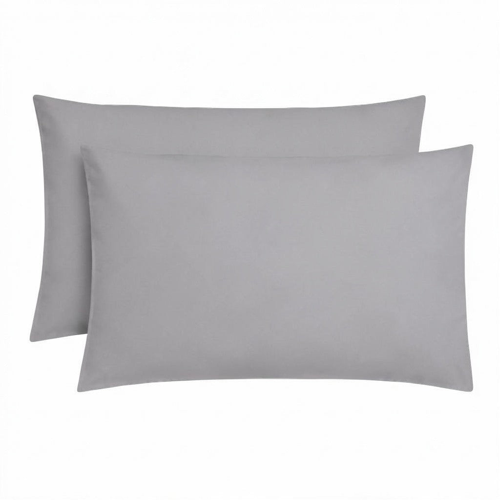 Plain Microfibre Pillow Case - Pack of 2