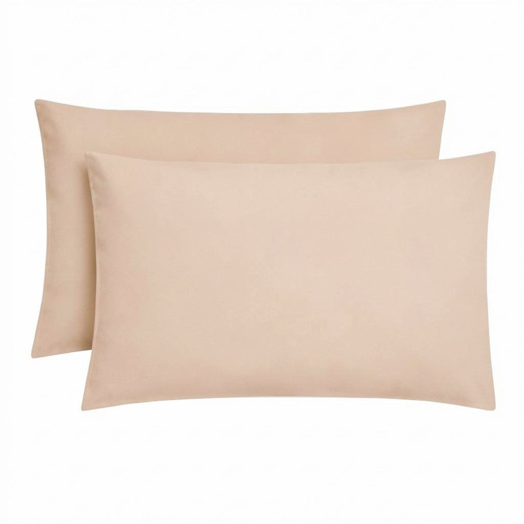 Plain Microfibre Pillow Case - Pack of 2