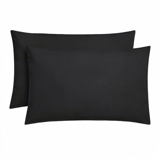 Plain Microfibre Pillow Case - Pack of 2