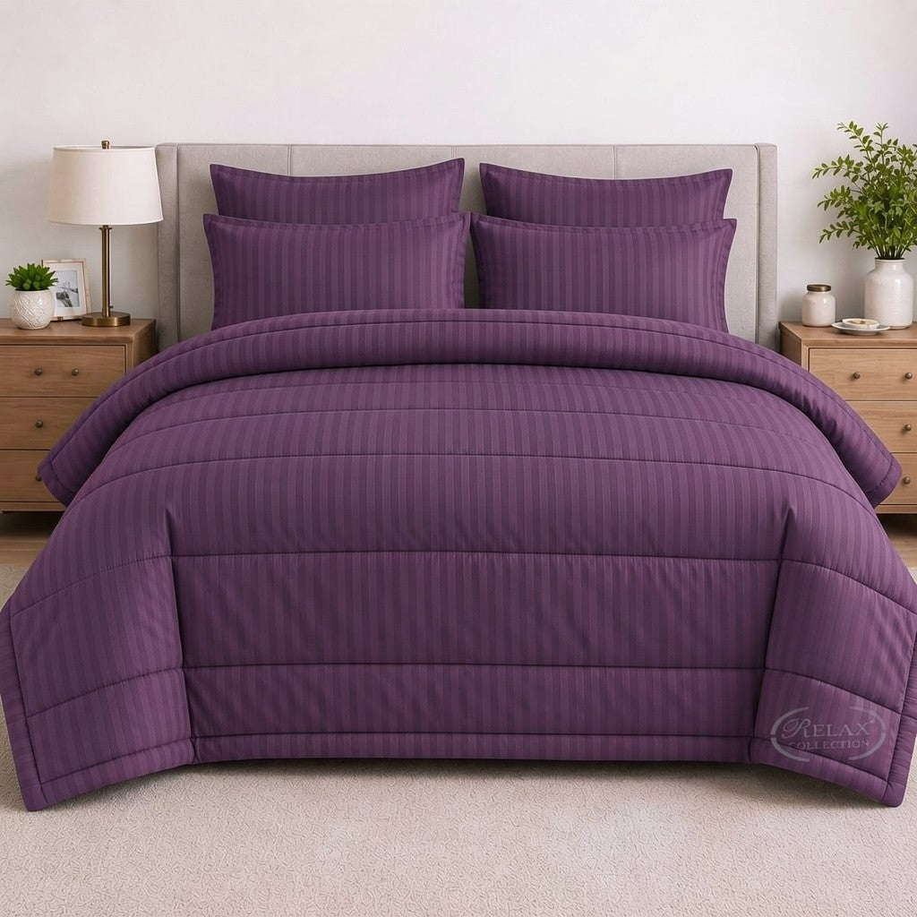 Stripe Comforter 5 Pcs Set