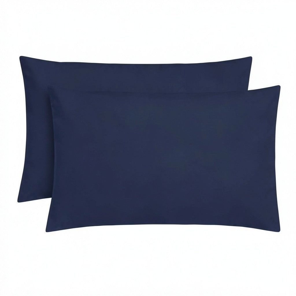 Plain Microfibre Pillow Case - Pack of 2