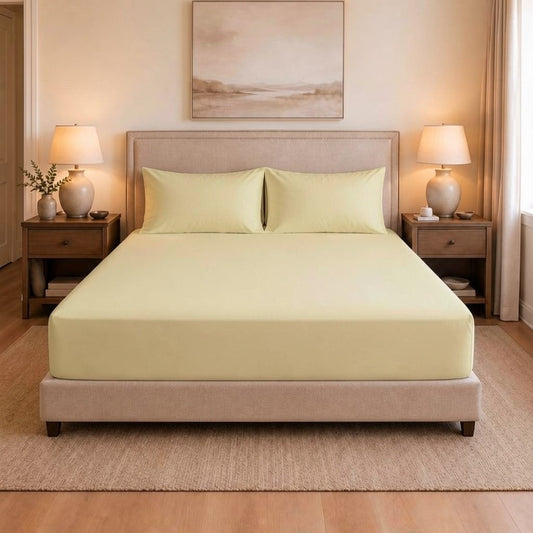 100% Cotton T-300 Fitted Sheets - Desert Stormer
