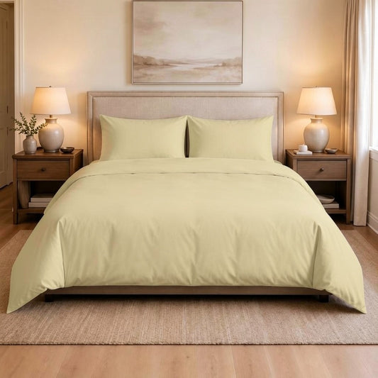 300 Thread Count 100 % Cotton Duvet cover set with pillow-cases - Desert Stormer