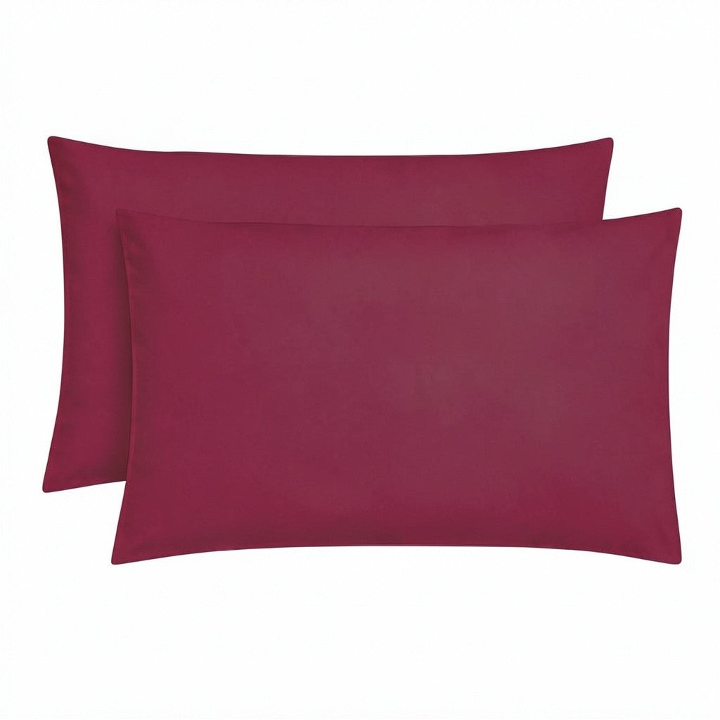 Plain Microfibre Pillow Case - Pack of 2