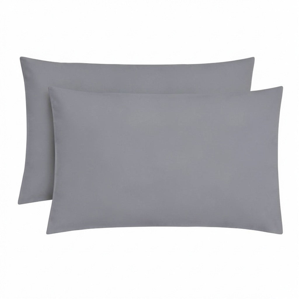 Plain Microfibre Pillow Case - Pack of 2