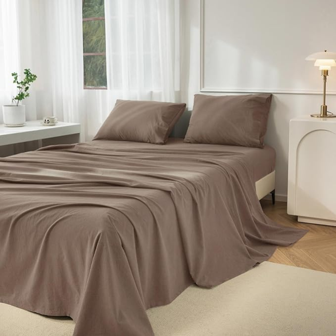 Microfibre Plain Fitted Sheets