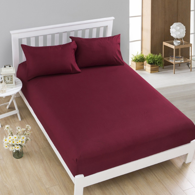 Microfibre Plain Fitted Sheets