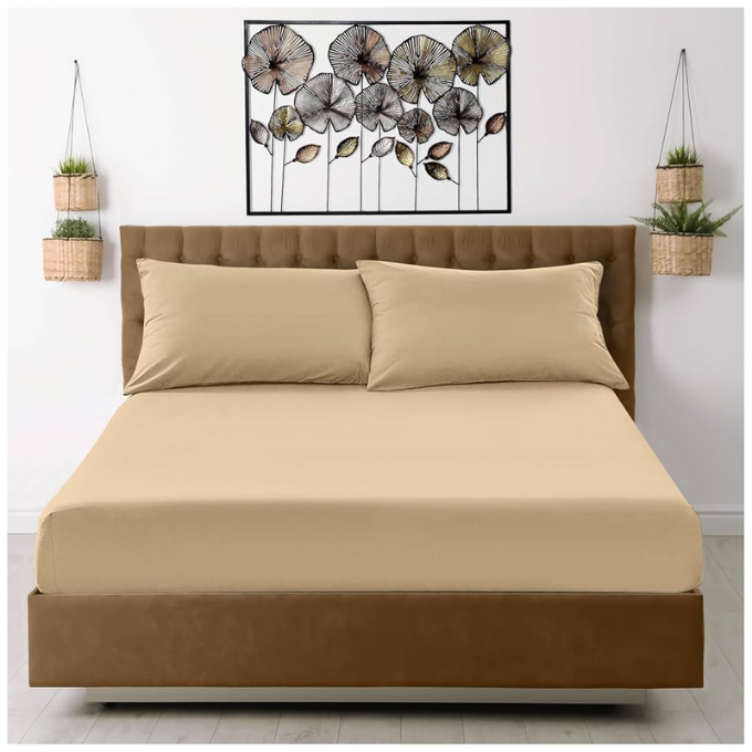 Microfibre Plain Fitted Sheets