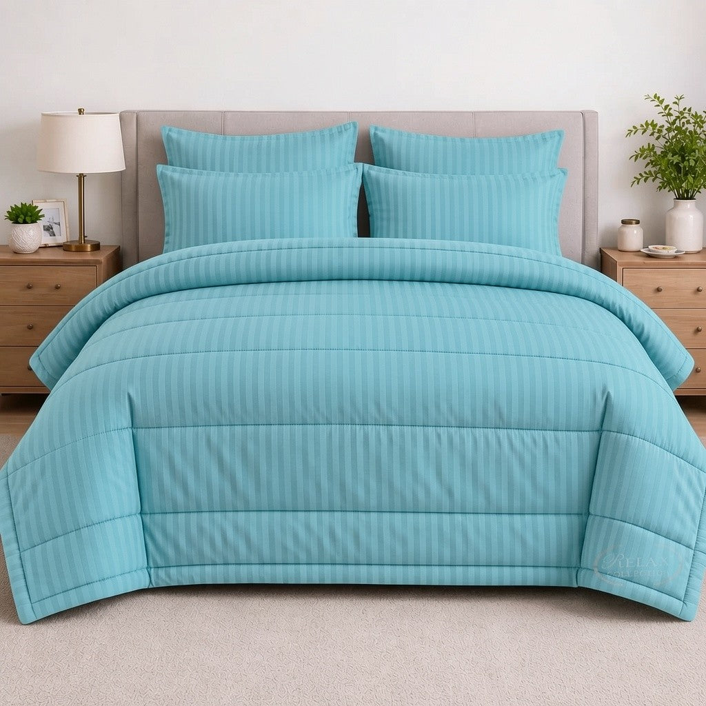 Stripe Comforter 5 Pcs Set