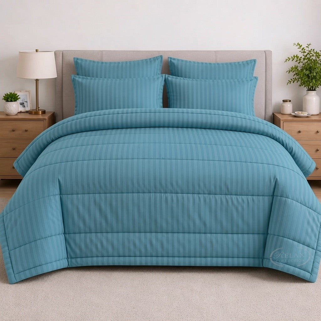 Stripe Comforter 5 Pcs Set