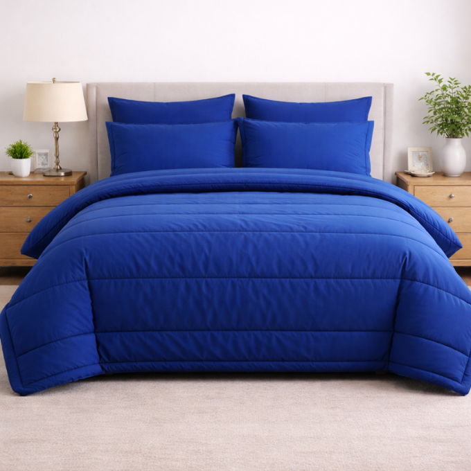Plain Comforter 5 PCs Set
