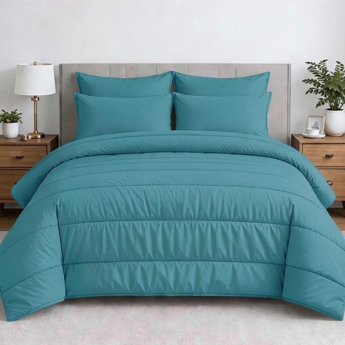 Plain Comforter 5 PCs Set