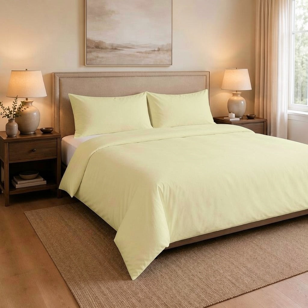 300 Thread Count 100 % Cotton Duvet cover set with pillow-cases - Desert Stormer