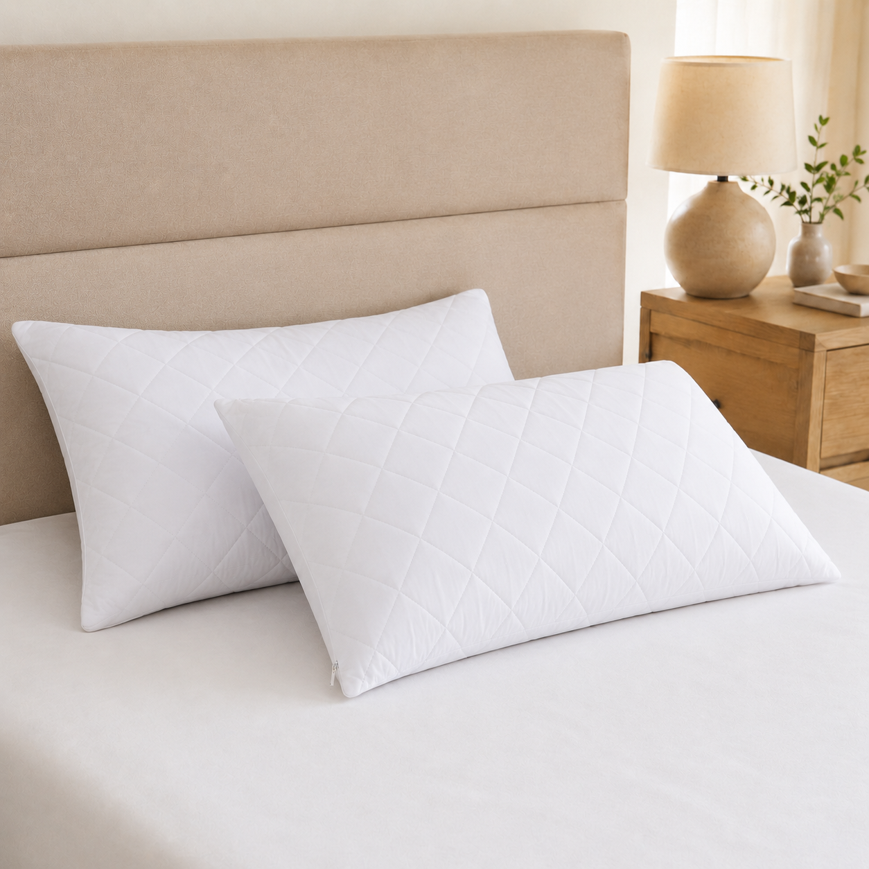 Quilted Pillow Protector TwinPack
