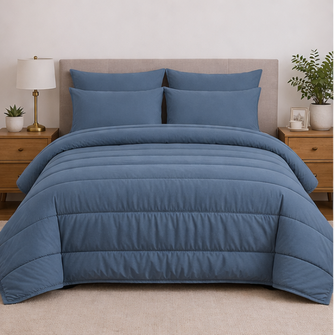 Plain Comforter 5 PCs Set