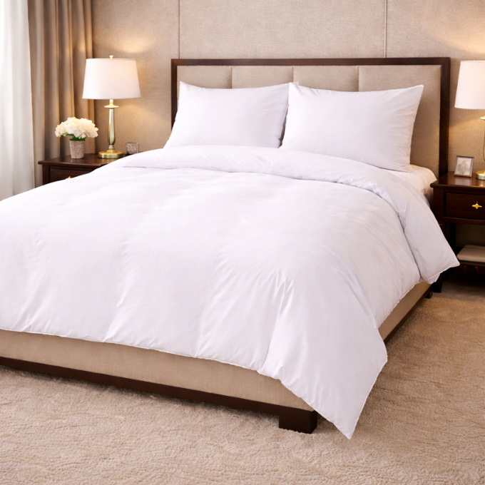400 Thread Count 100% Cotton Duvet cover set with pillow-cases