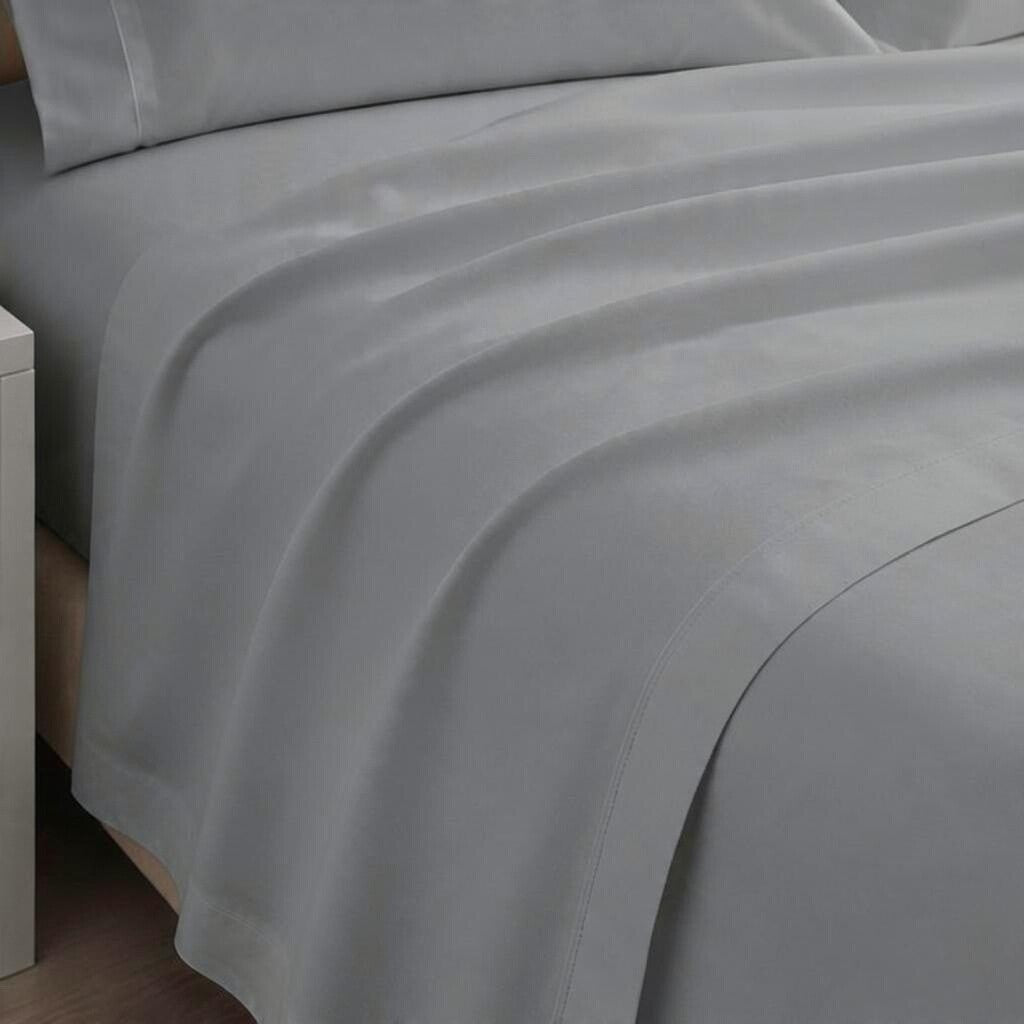 100% Cotton T-200 Flat Sheet Grey