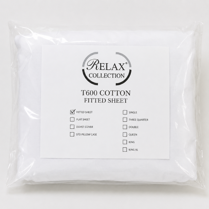 Relax Collection 600 Thread Count Fitted Sheet - Ultra Luxury
