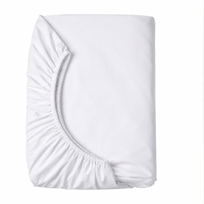 Poly Cotton Fitted Sheet - White