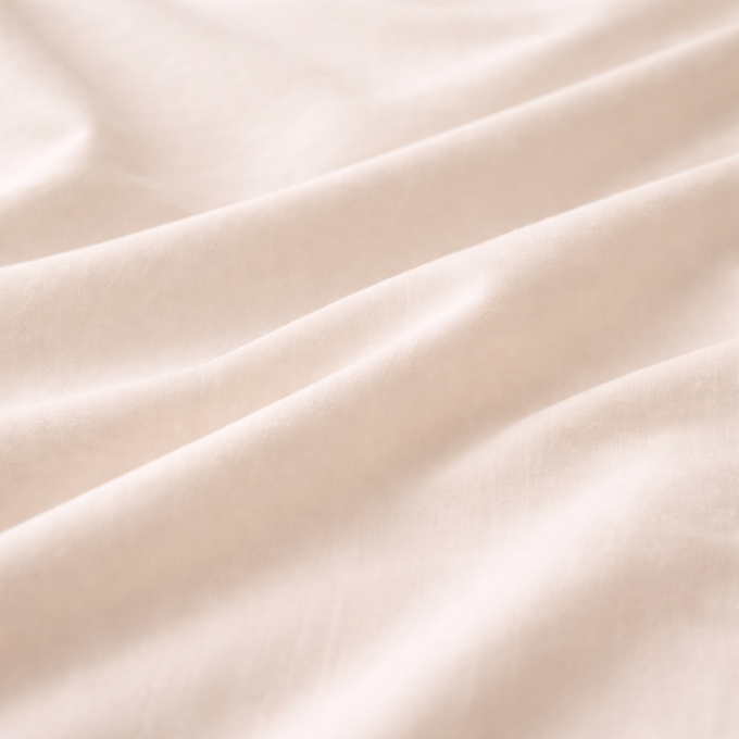 100% Cotton Percale 200 Thread Count Duvet Cover Cream