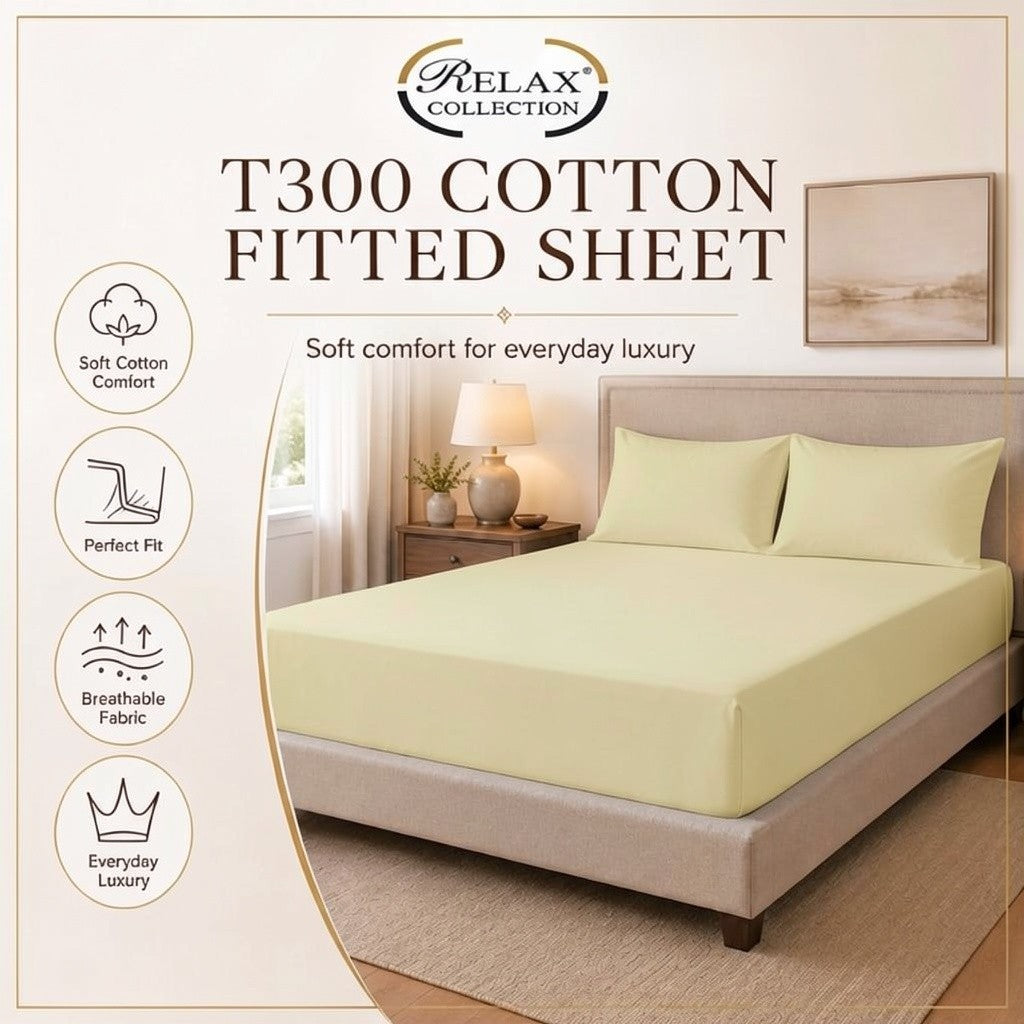 100% Cotton T-300 Fitted Sheets - Desert Stormer
