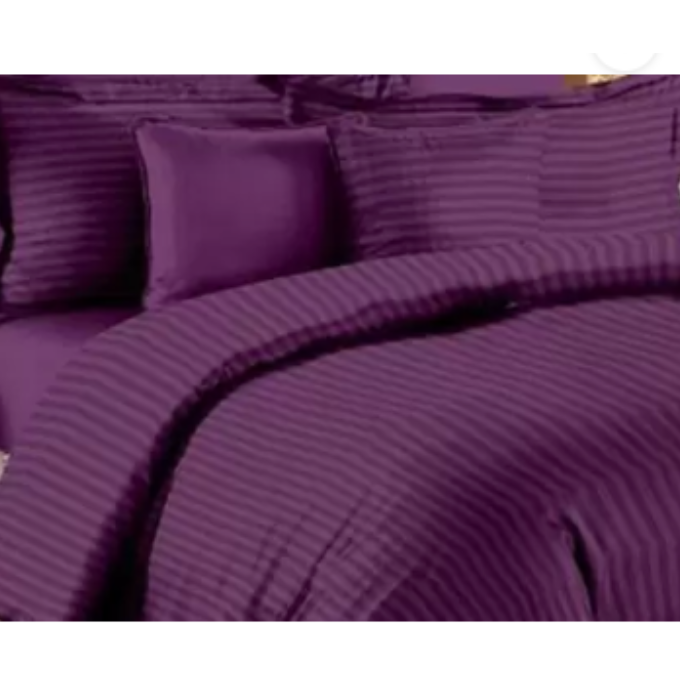 Relax Collection Microfibre Duvet Cover Set With Pilow Cases - Purple