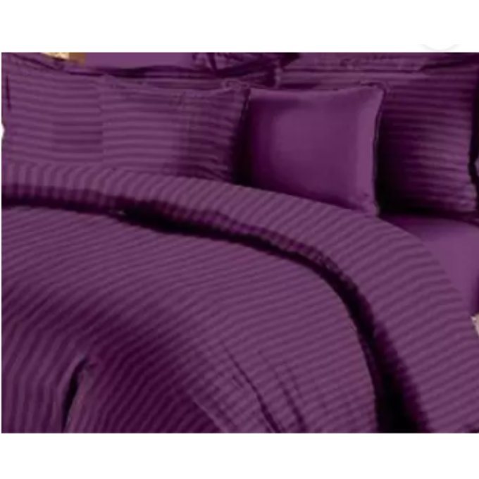 Relax Collection Microfibre Duvet Cover Set With Pilow Cases - Purple