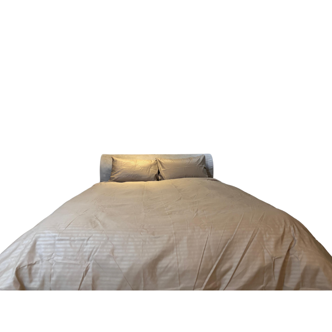 Relax Collection Microfibre Duvet Cover Set With Pillow Cases - Stone