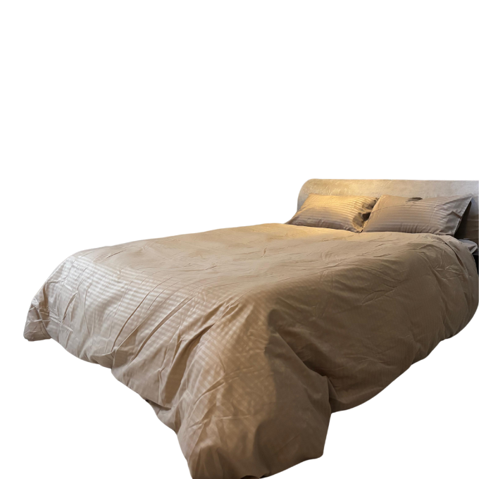 Relax Collection Microfibre Duvet Cover Set With Pillow Cases - Stone