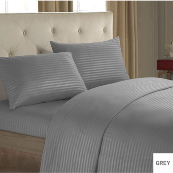 Relax Collection Microfibre Duvet Cover Set With Pillow Cases - Light Grey