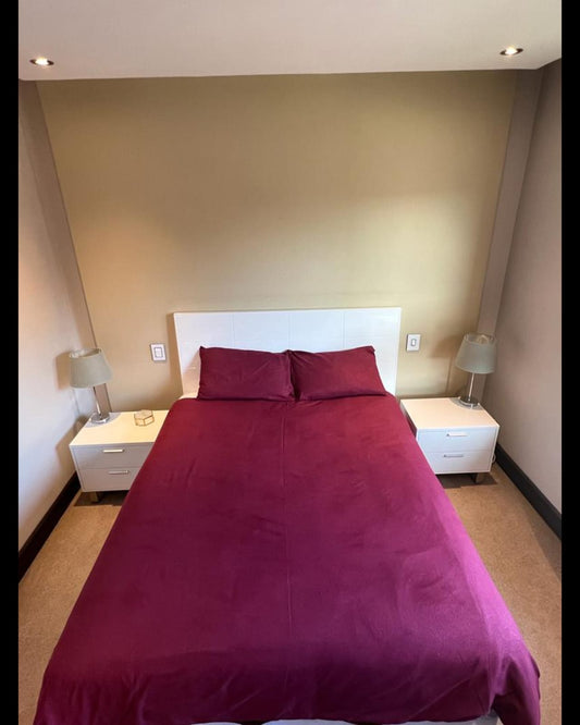 Microfibre Embossed Duvet Cover Set Red