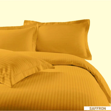 Relax Collection Microfibre Duvet Cover Set With Pillow Cases - Golden